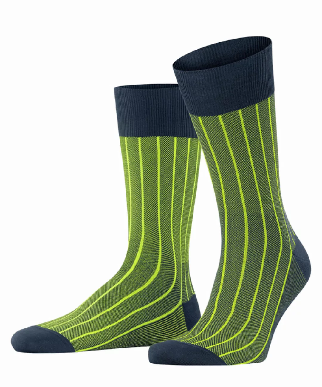 FALKE Oxford Neon Herren Socken, 43-44, Grün, Rippe, Baumwolle, 13096-61400 günstig online kaufen
