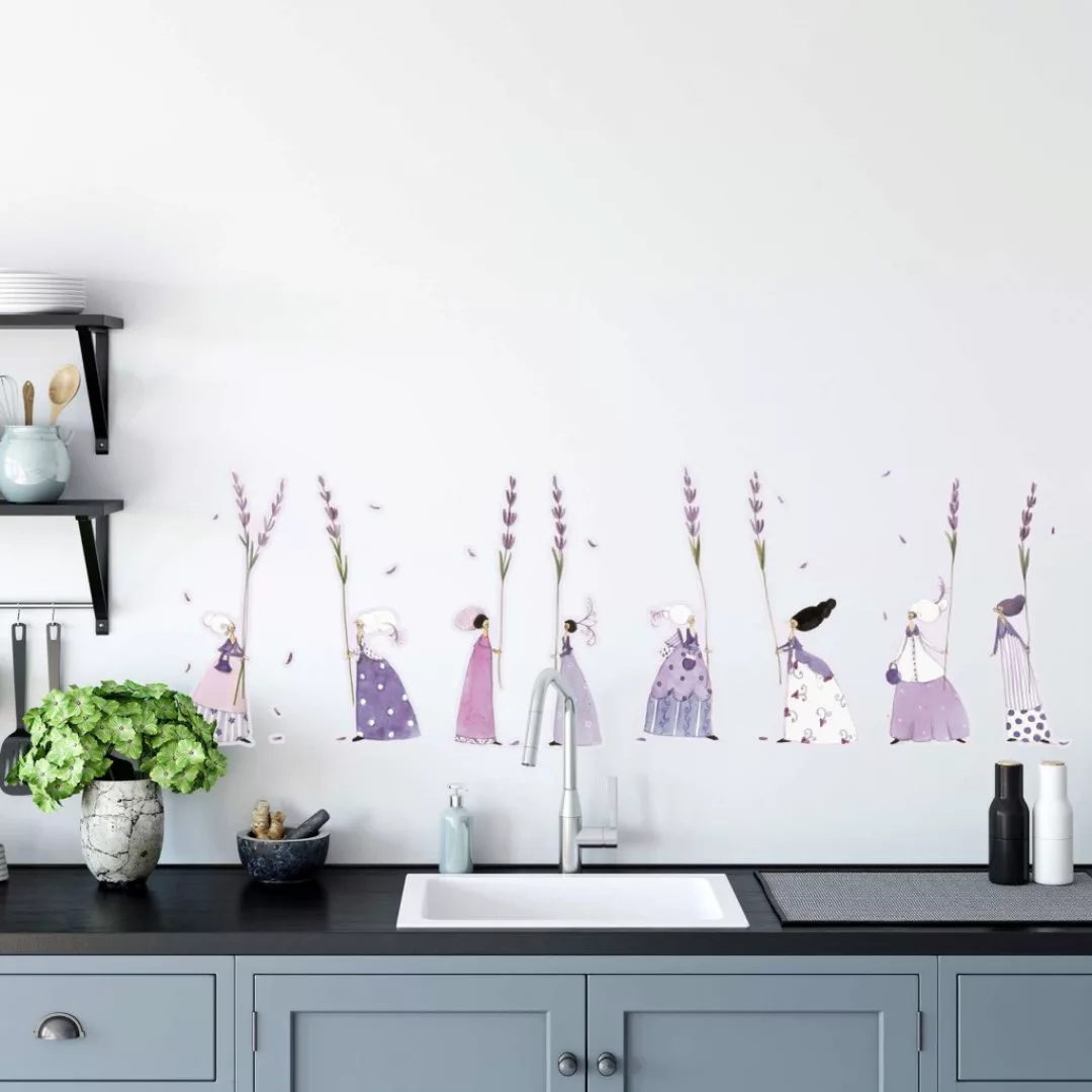 Wall-Art Wandtattoo »Lavendel Fee Blumen Aufkleber«, (1 St.), selbstklebend günstig online kaufen
