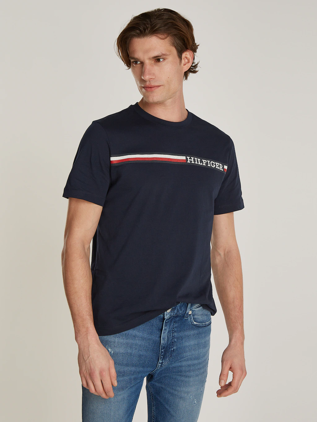 Tommy Hilfiger T-Shirt "CHEST STRIPE TEE" günstig online kaufen