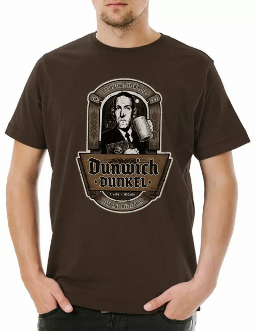 Urban Backwoods Print-Shirt Dunwich Dunkel Herren T-Shirt Lovecraft Miskato günstig online kaufen