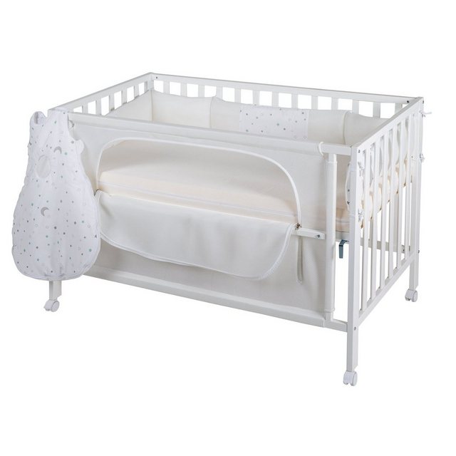 roba® Babybett »Room Bed, safe asleep®, Sternenzauber weiß«, (4 tlg.) günstig online kaufen