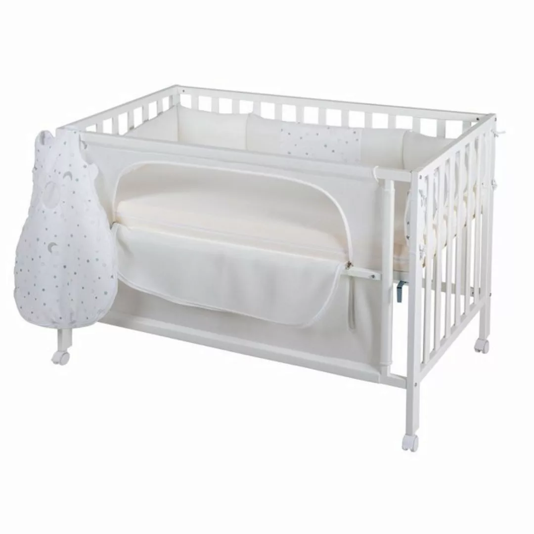 roba® Babybett »Room Bed, safe asleep®, Sternenzauber weiß«, (4 tlg.) günstig online kaufen