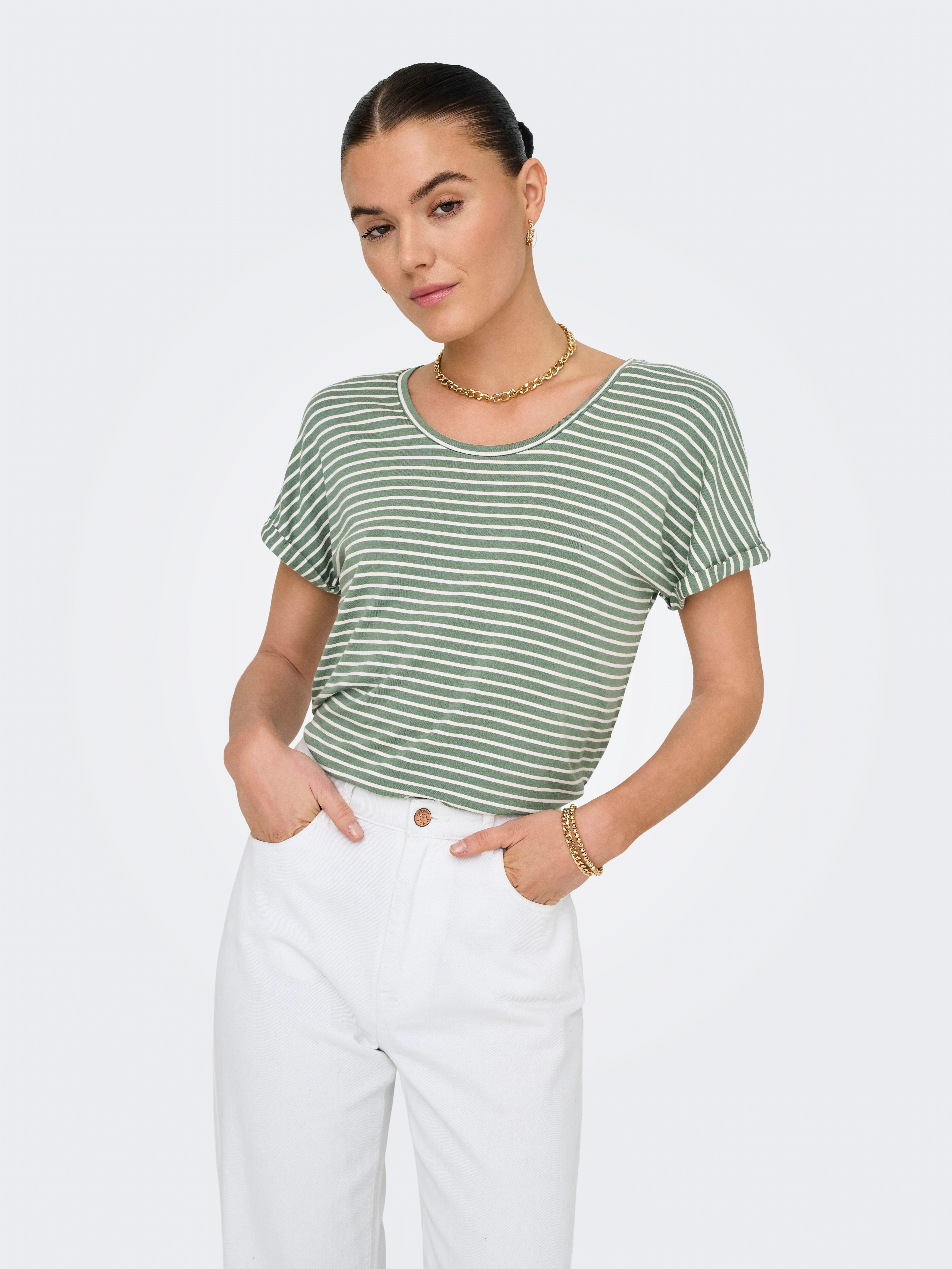 JDY Kurzarmshirt "JDYSISSY S/S O-NECK TOP JRS" günstig online kaufen