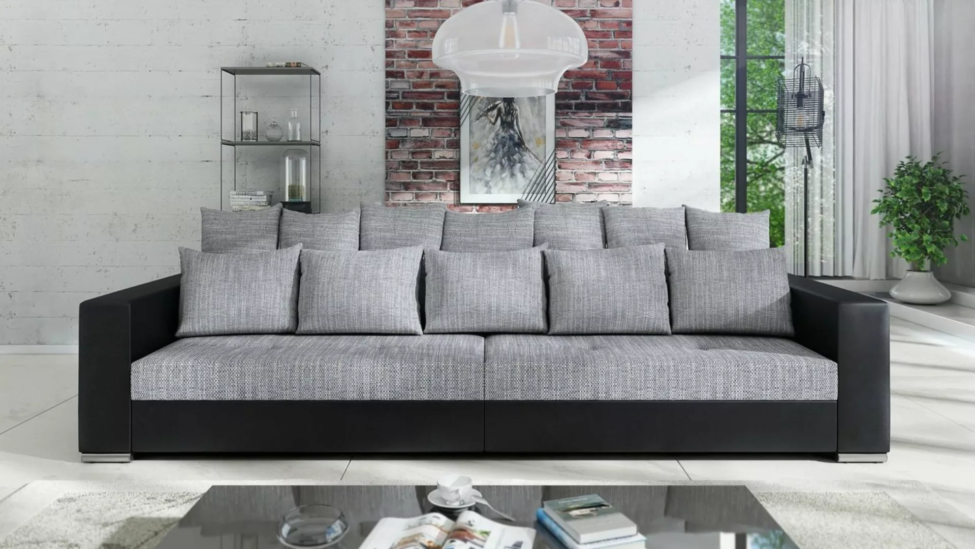 Küchen-Preisbombe Sofa Modernes Big Sofa Wohnlandschaft Couch Jumbo XXL 2 - günstig online kaufen