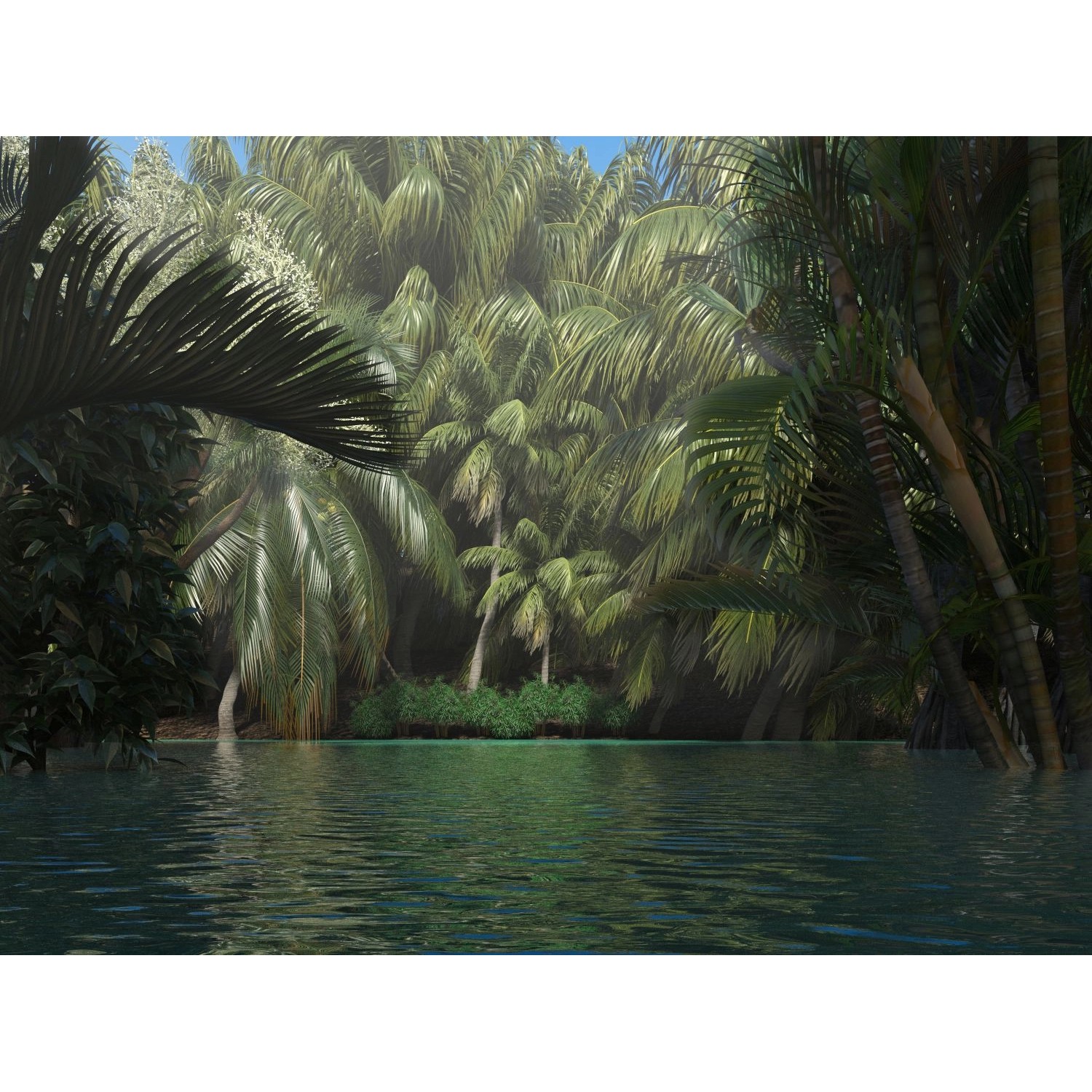 Sanders & Sanders Fototapete Tropische Landschaft Grün 360 x 270 cm 600526 günstig online kaufen