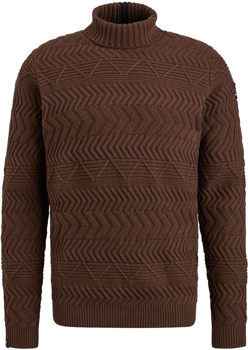 Vanguard Knitted Rollkragenpullover Braun - Größe XXL günstig online kaufen