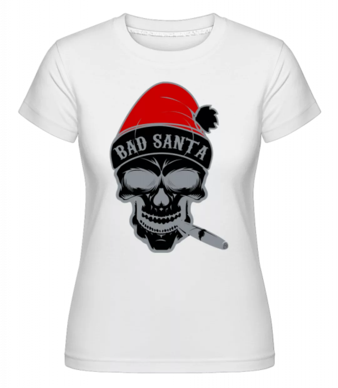 Bad Santa Skull · Shirtinator Frauen T-Shirt günstig online kaufen