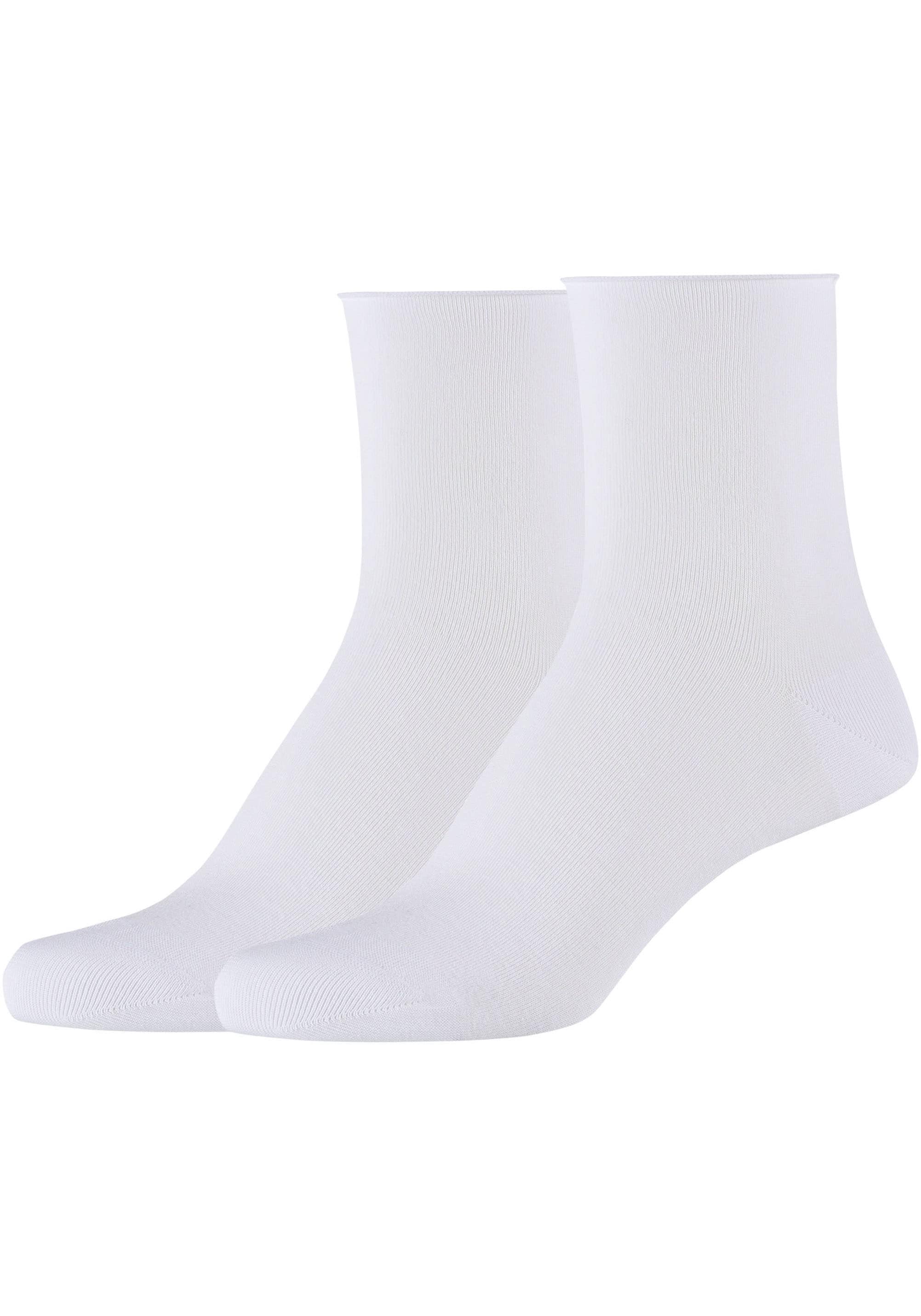 Camano Socken "cotton fine", (4er Pack), Mit Rollrand günstig online kaufen