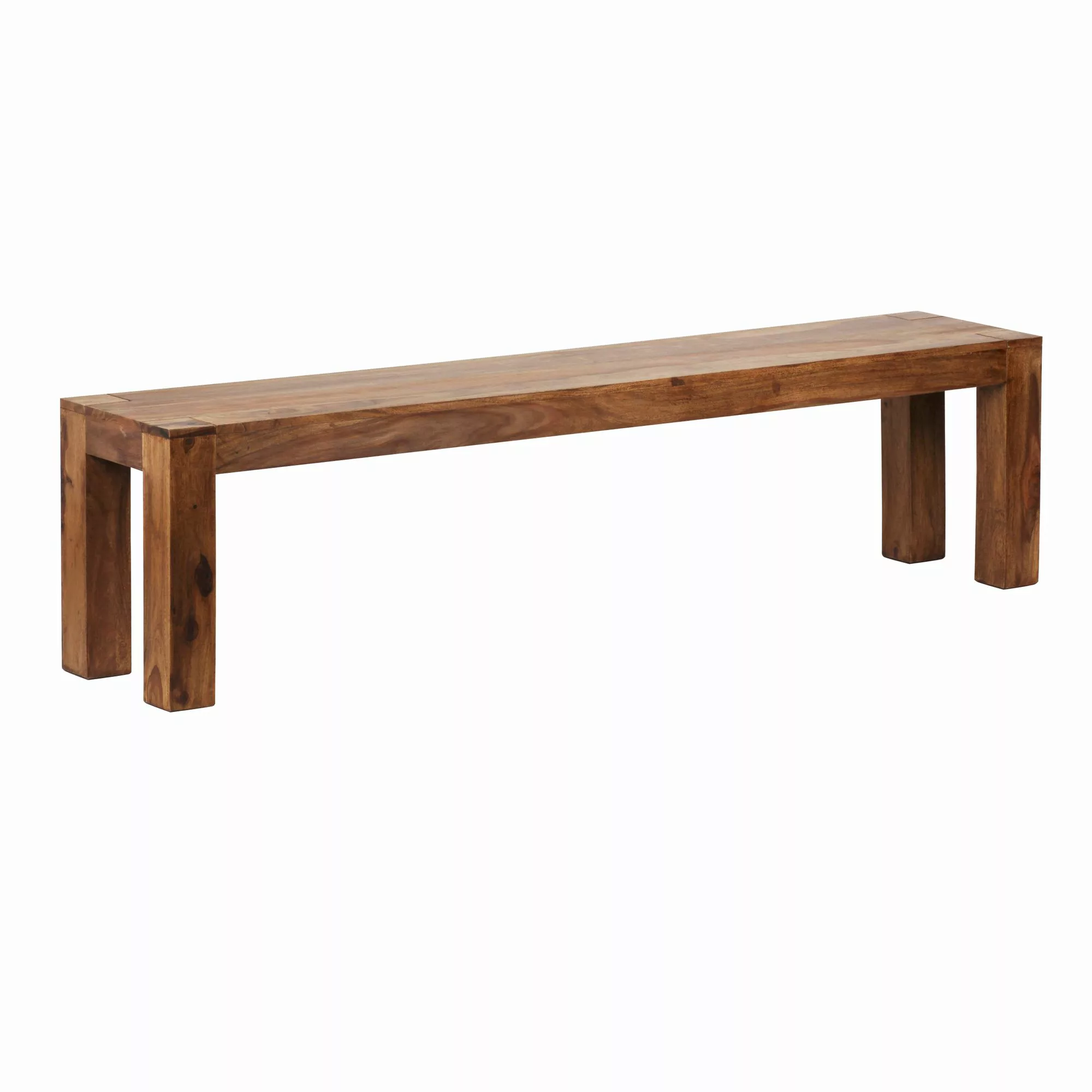 Esszimmer Sitzbank MUMBAI Massiv-Holz Sheesham 180 x 45 x 35 cm Holz-Bank N günstig online kaufen