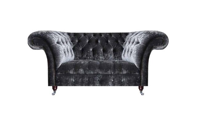 JVmoebel 2-Sitzer Chesterfield Samtsofa Designer Zweisitzer Textilcouchen P günstig online kaufen