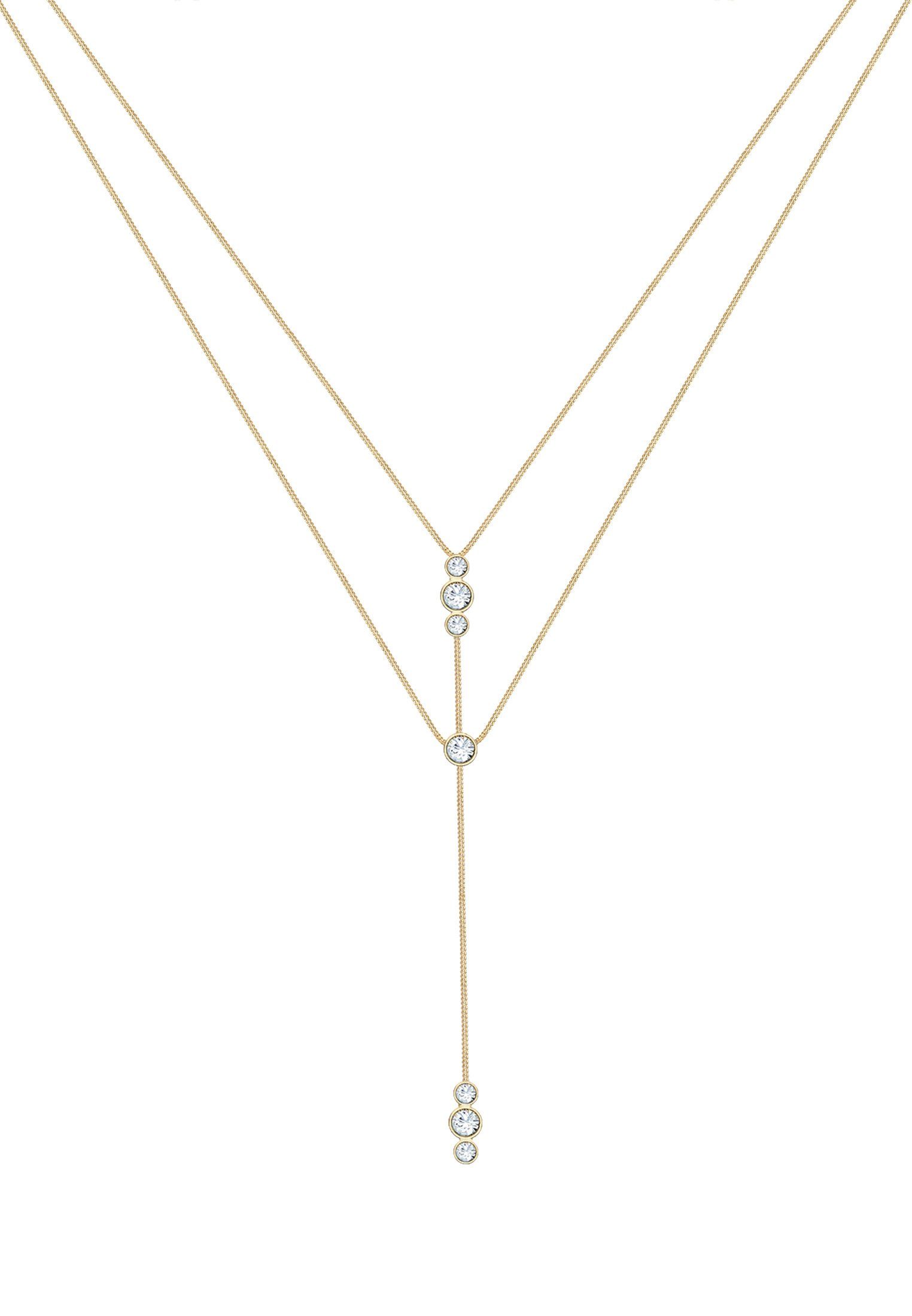 Elli Gliederkette Y-Kette Layer 925 Silber, günstig online kaufen