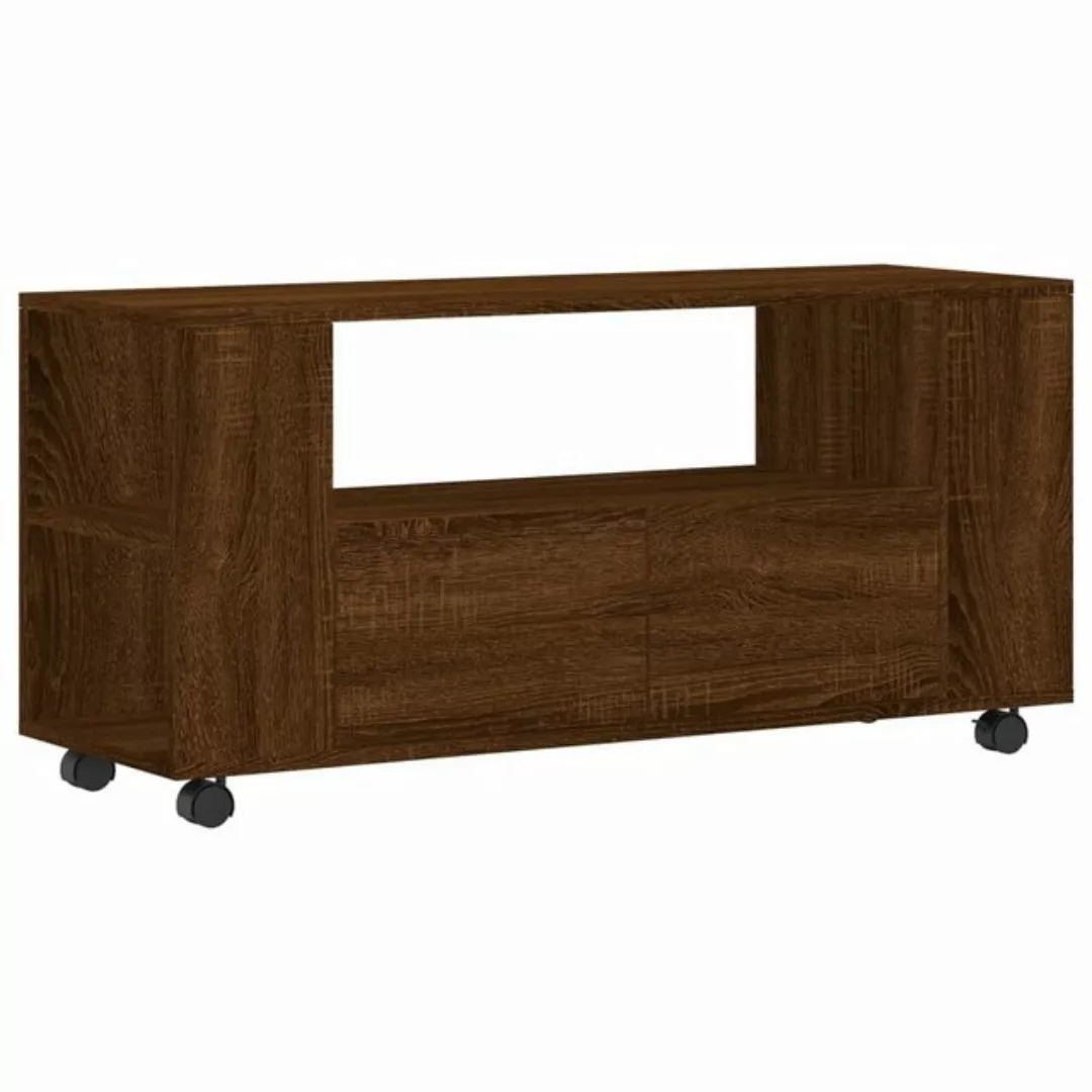 vidaXL TV-Schrank TV-Schrank Braun Eichen-Optik 102x34,5x43 cm Spanplatte T günstig online kaufen