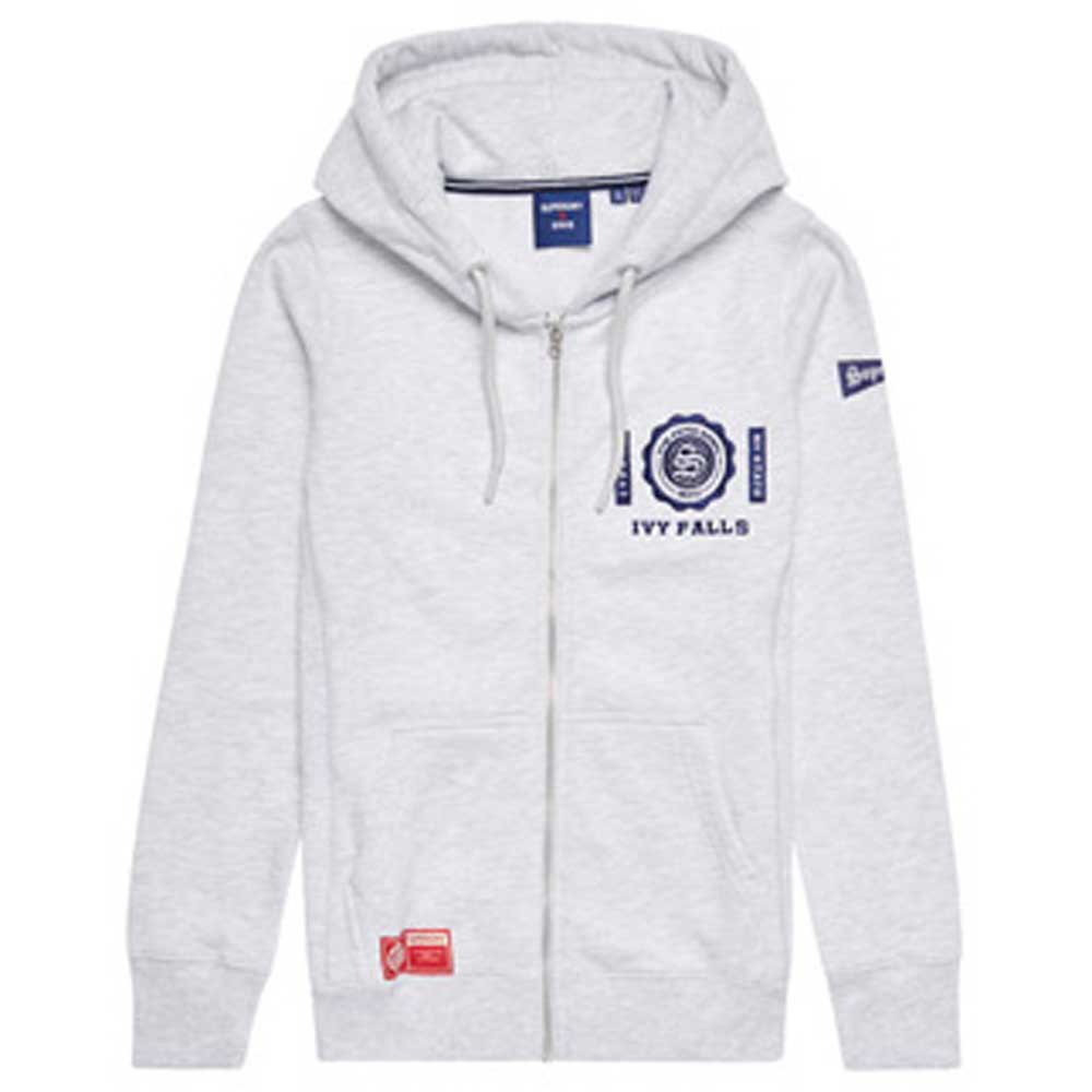 Superdry The 5th Down Ziphood Pullover M Lightning Grey Grindle günstig online kaufen