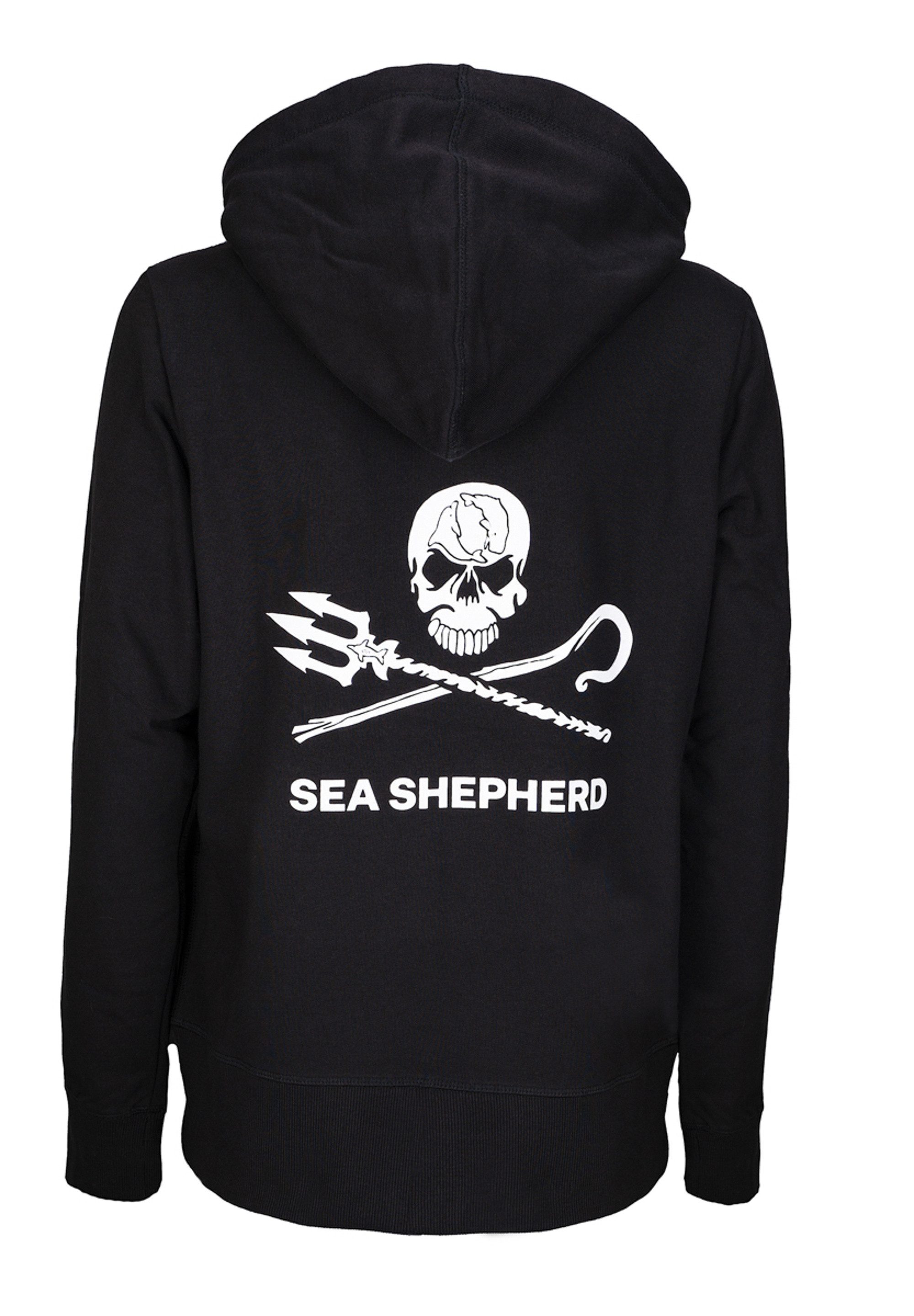 Sea Shepherd Sweatjacke Jolly Roger Kapuzenjacke günstig online kaufen