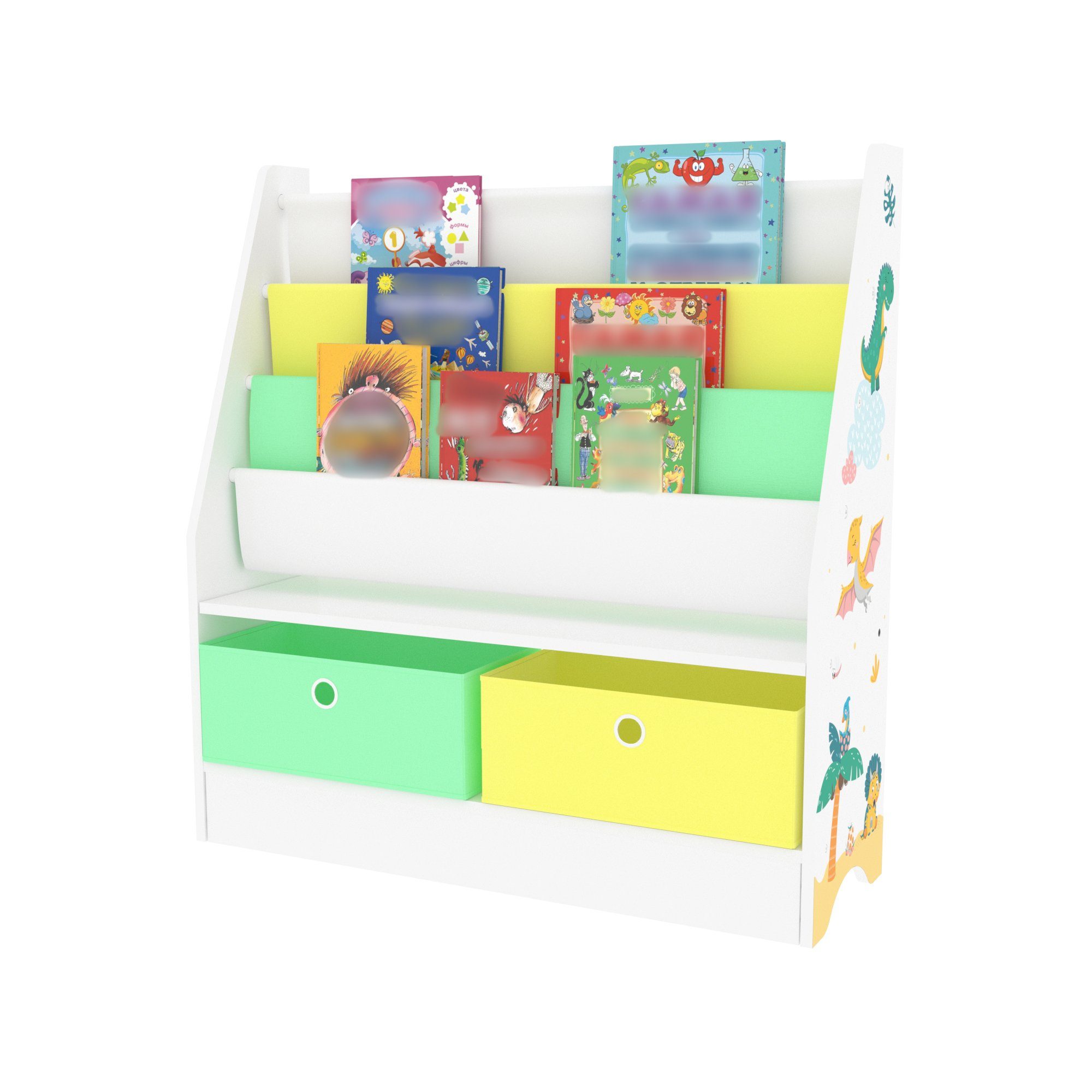 en.casa Bücherregal, »Neda« Kinderregal 74x71x23 cm günstig online kaufen