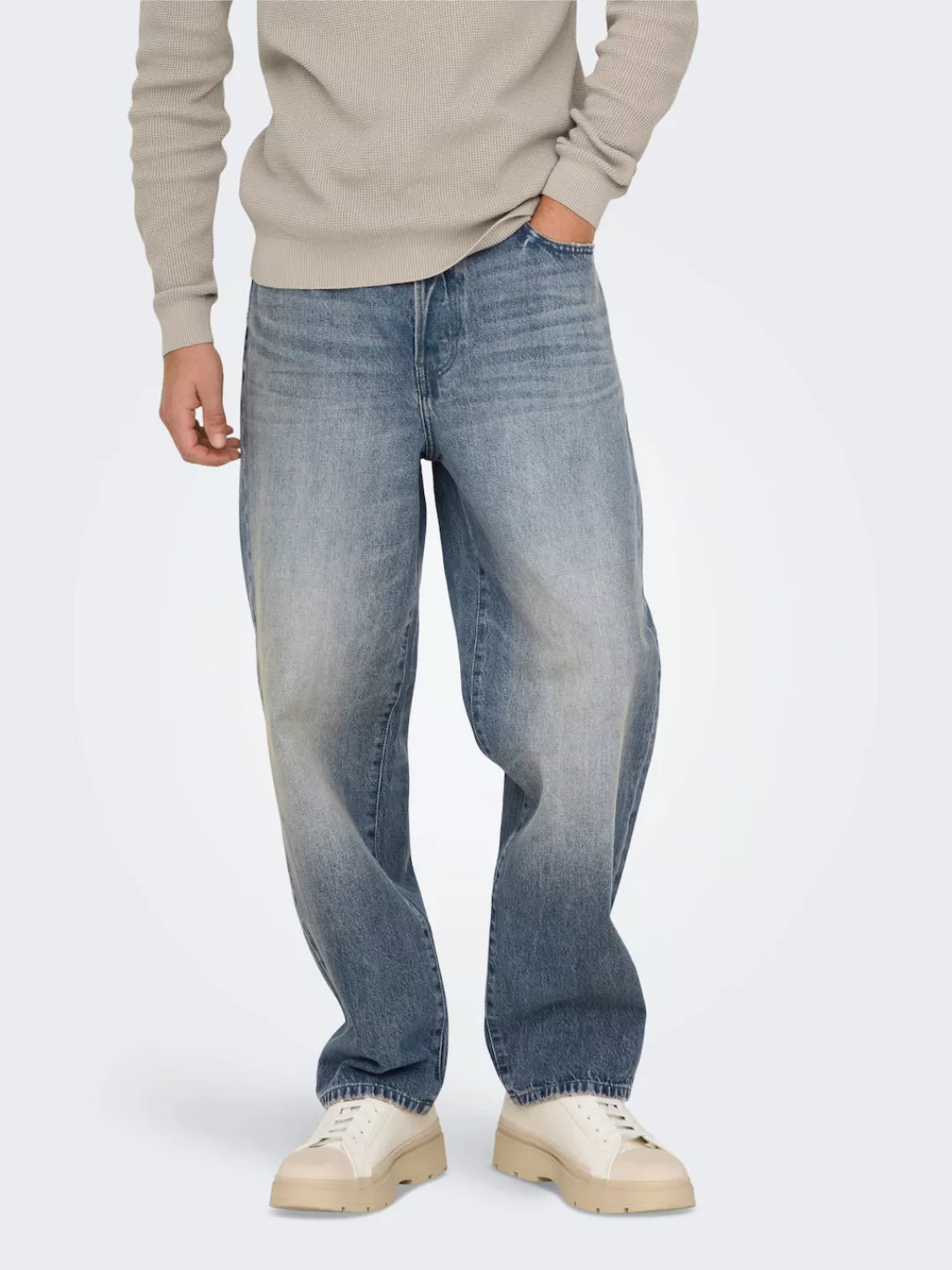 ONLY & SONS Loose-fit-Jeans ONSFADE LOOSE WB 6778 A14 DNM NOOS günstig online kaufen