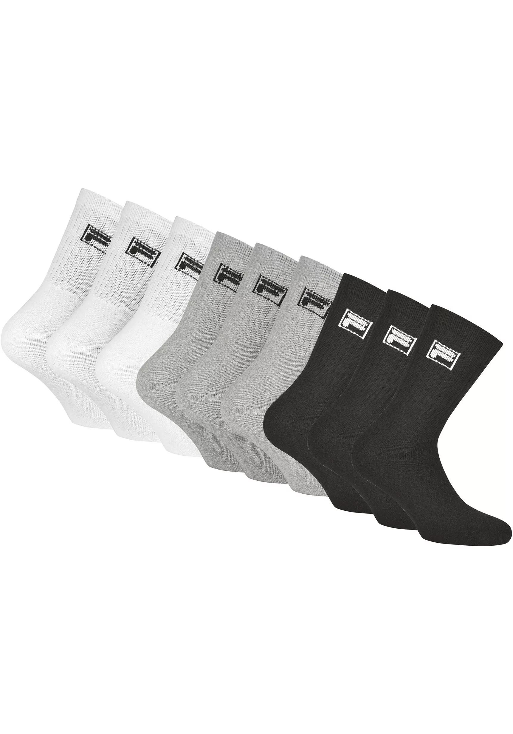 Fila Sportsocken, (9 Paar), mit langem Rippenbündchen günstig online kaufen