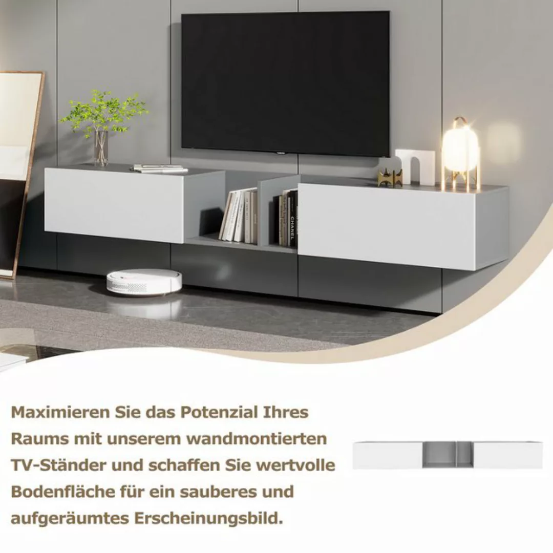 KoDise TV-Schrank mit 2 Türen und 2 offenen Einlegeböden, für 90 Zoll Ferns günstig online kaufen