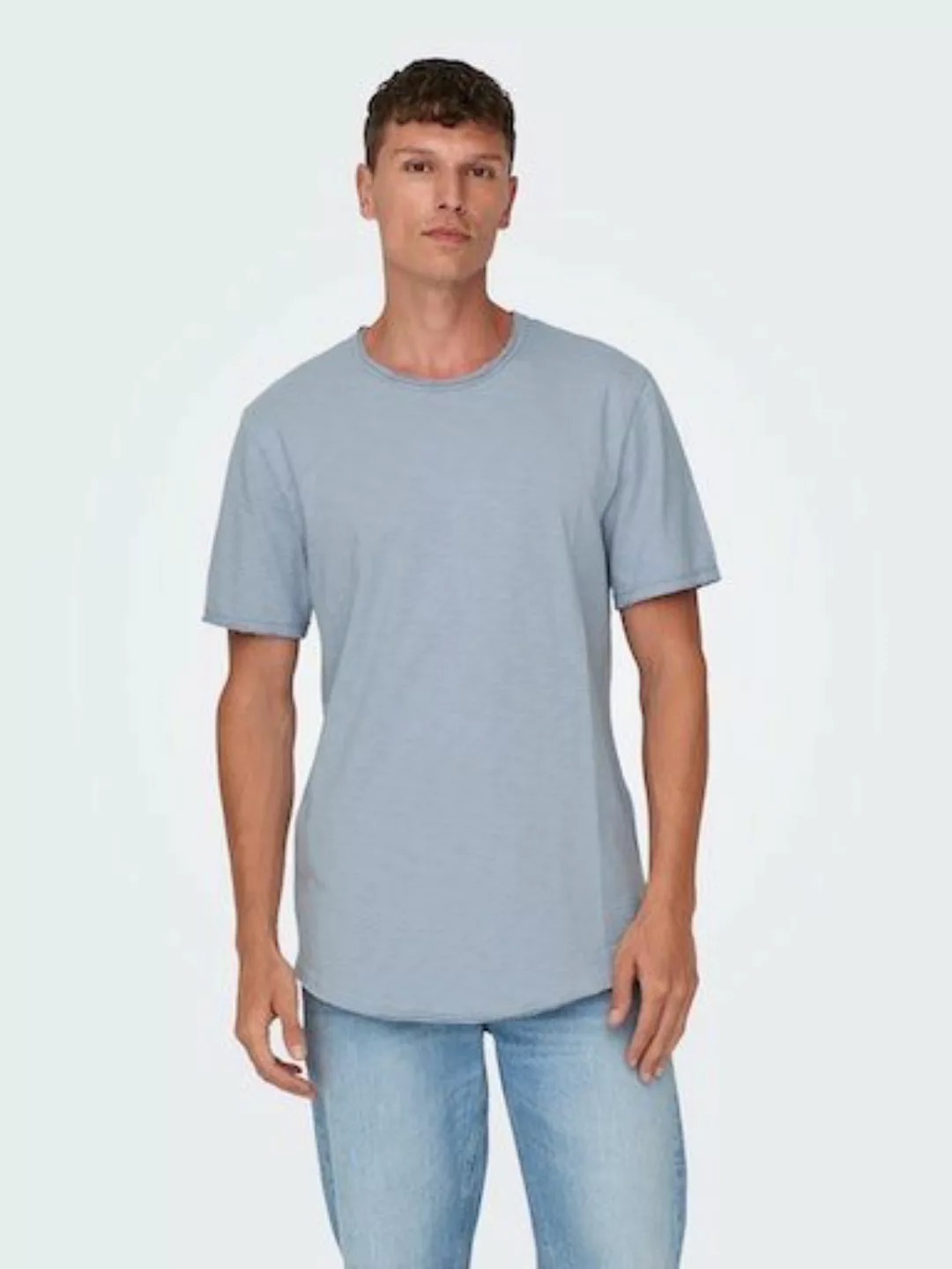 ONLY & SONS Rundhalsshirt ONSBENNE LONGY SS TEE NF 7822 NOOS günstig online kaufen