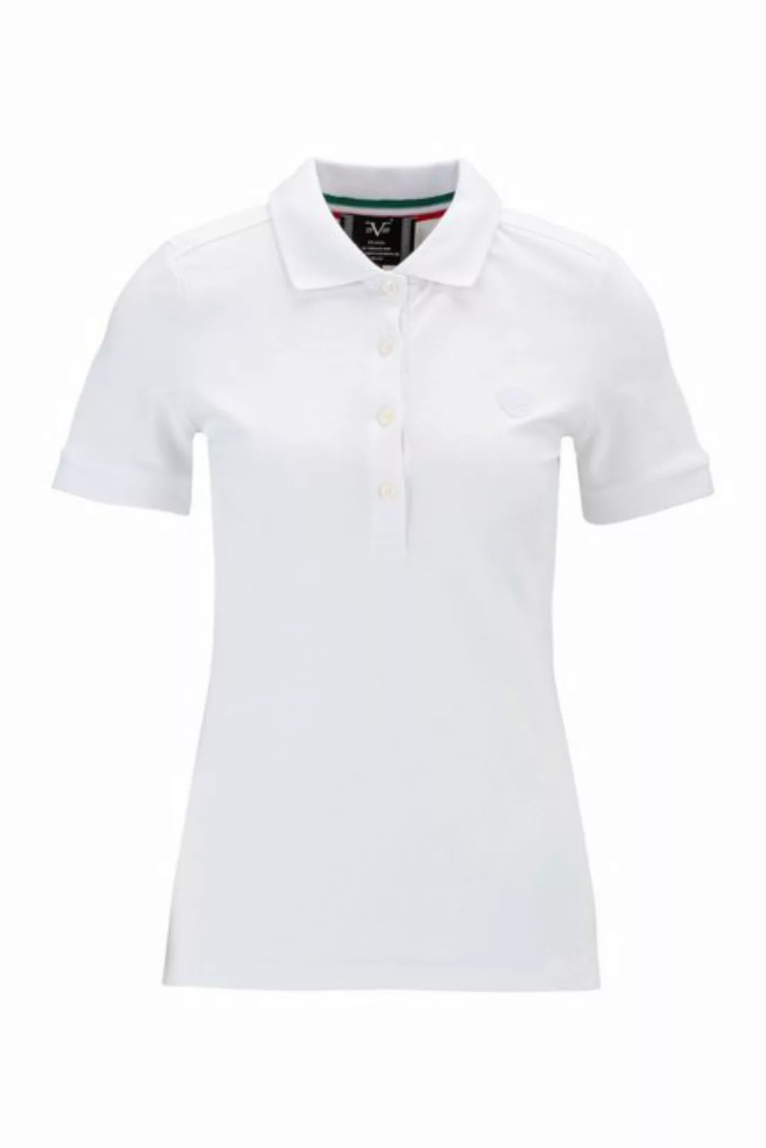 19V69 ITALIA Poloshirt BIBI Damen-Poloshirt mit dezentem Logo-Detail günstig online kaufen