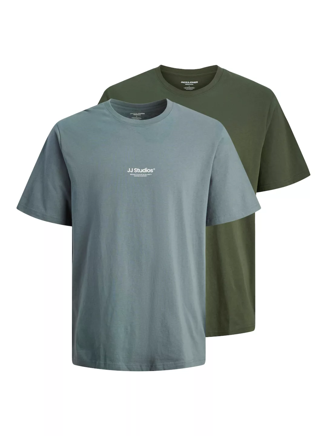 Jack & Jones Kurzarmshirt "JJESOHO TEE SS CREW NECK 2PK MP", (Packung, 2 tl günstig online kaufen
