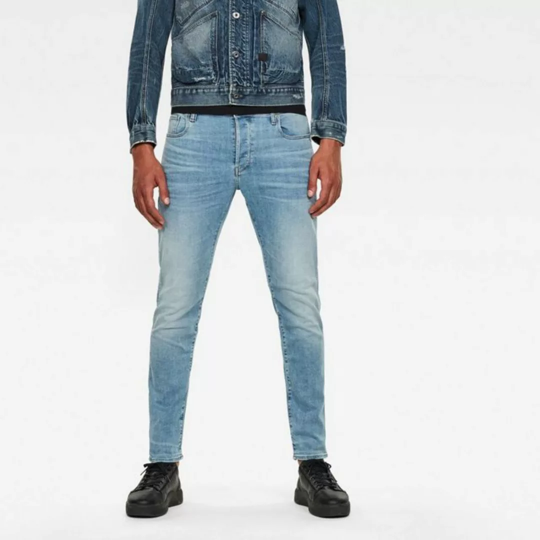 G-Star Herren Jeans 3301 Slim Fit - Blau - Light Indigo Aged günstig online kaufen