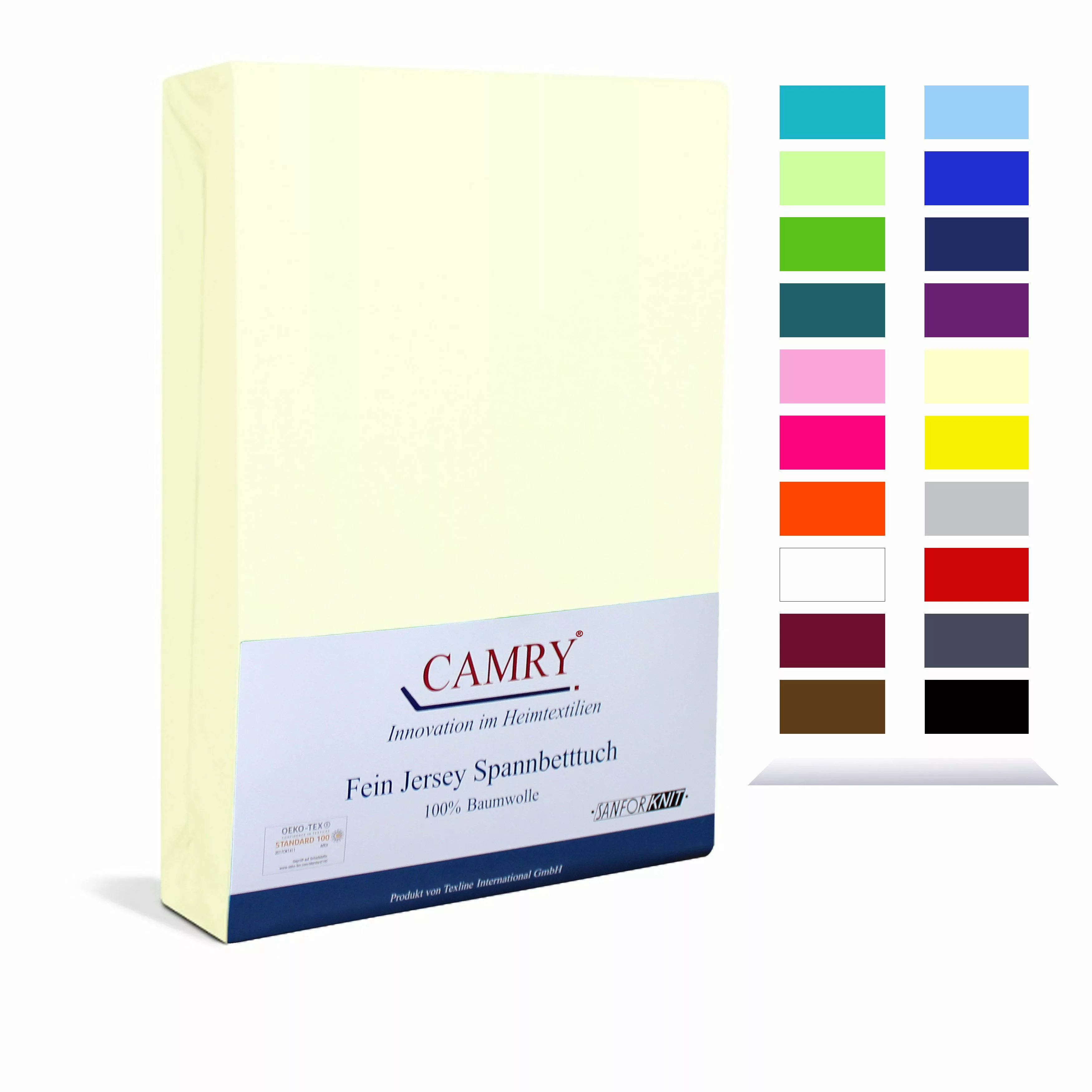 Camry Spannbettlaken CLASSIC, Jersey Baumwolle, Gummizug: günstig online kaufen
