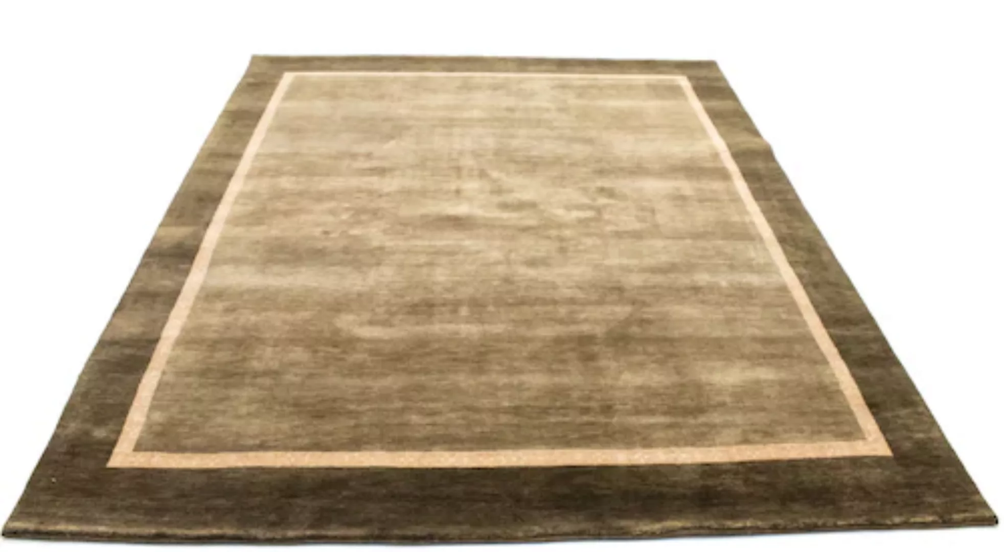 morgenland Wollteppich »Loribaft Teppich handgeknüpft braun«, rechteckig günstig online kaufen