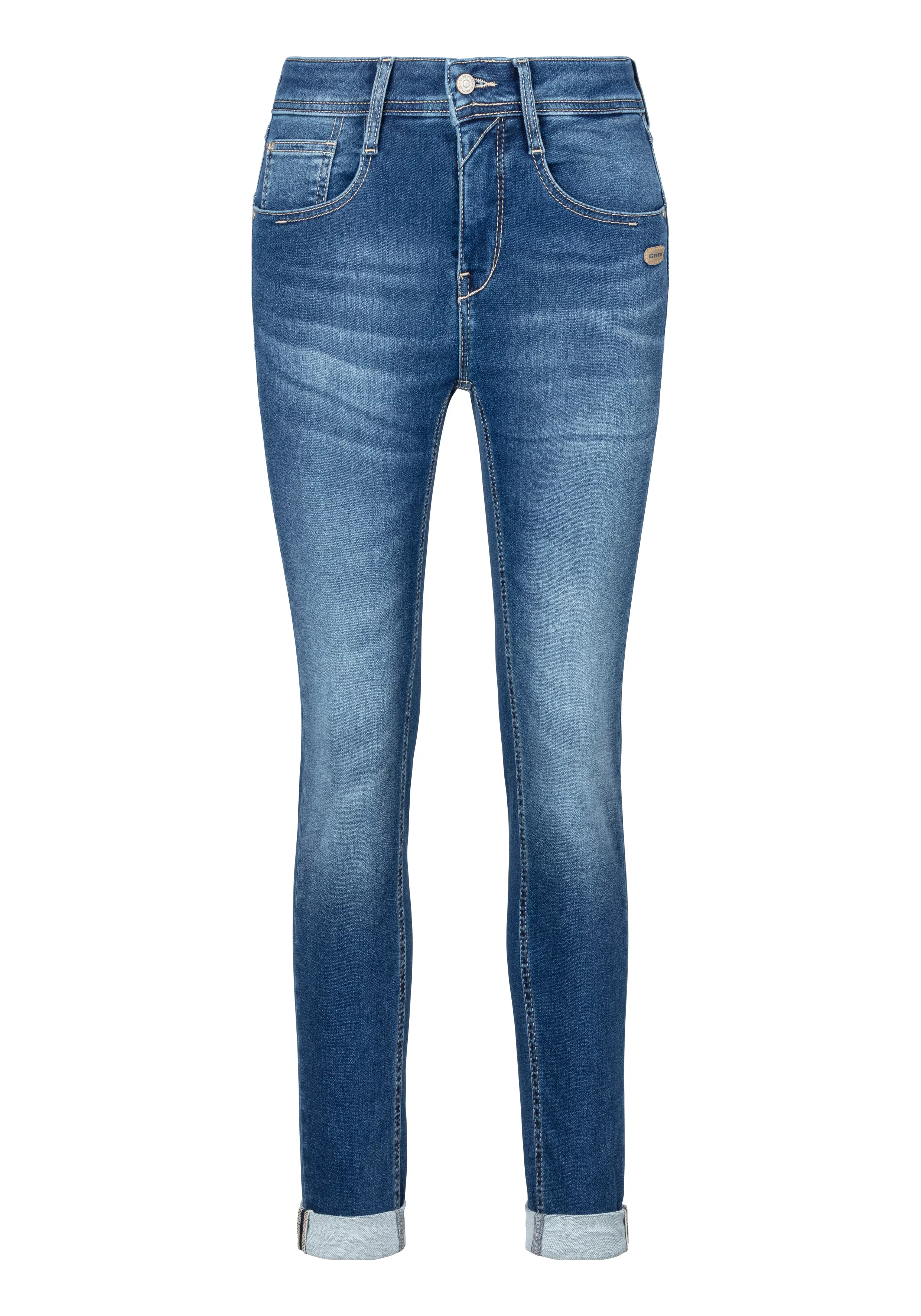 GANG Relax-fit-Jeans AMELIE mit Used-Effekten günstig online kaufen