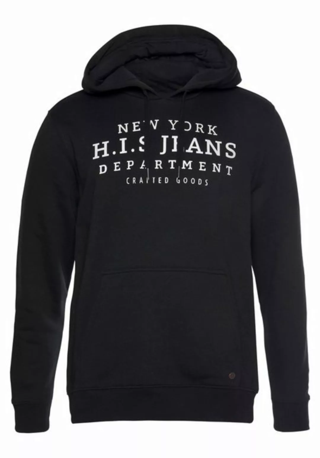 H.I.S Kapuzensweatshirt mit Print und Badge, Kapuze, für sportliche Outfits günstig online kaufen