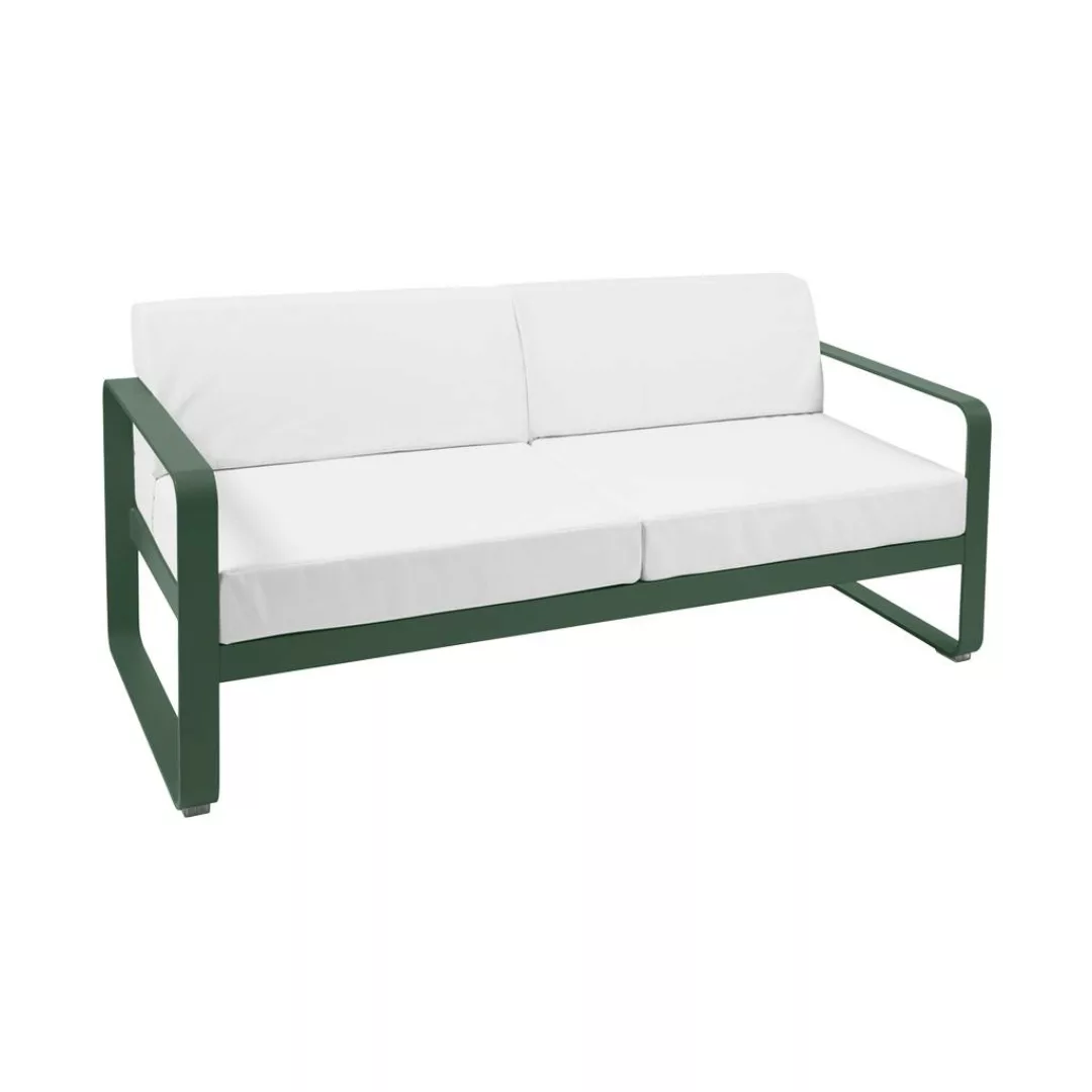 Bellevie Lounge-Sofa 2-Sitzer 02 Zederngrün 81 Grauweiß günstig online kaufen