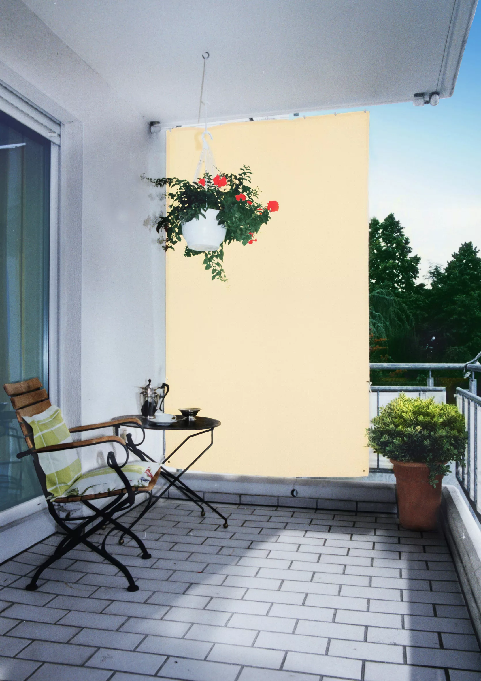Floracord Senkrecht-Sonnensegel Rechteckig Wasserfest 230 cm x 140 cm Elfen günstig online kaufen