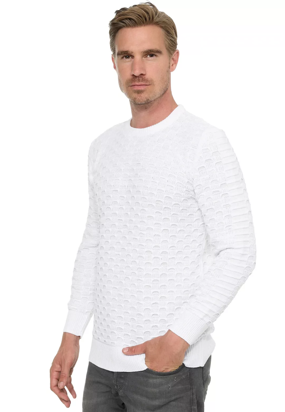 Rusty Neal Strickpullover, mit modernem Strickmuster günstig online kaufen