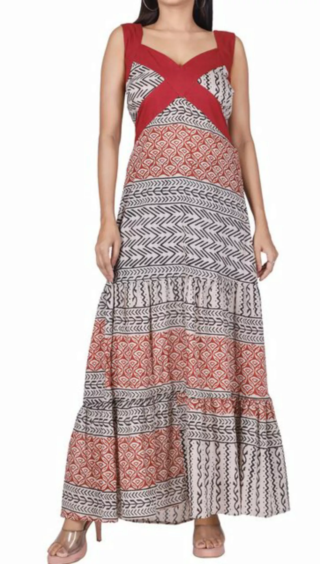 Guru-Shop Midikleid Boho Sommerkleid, Maxikleid, Strandkleid -.. alternativ günstig online kaufen