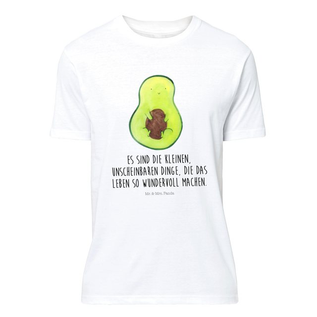 Mr. & Mrs. Panda T-Shirt Avocado mit Kern - Weiß - Geschenk, T-Shirt, Pflan günstig online kaufen