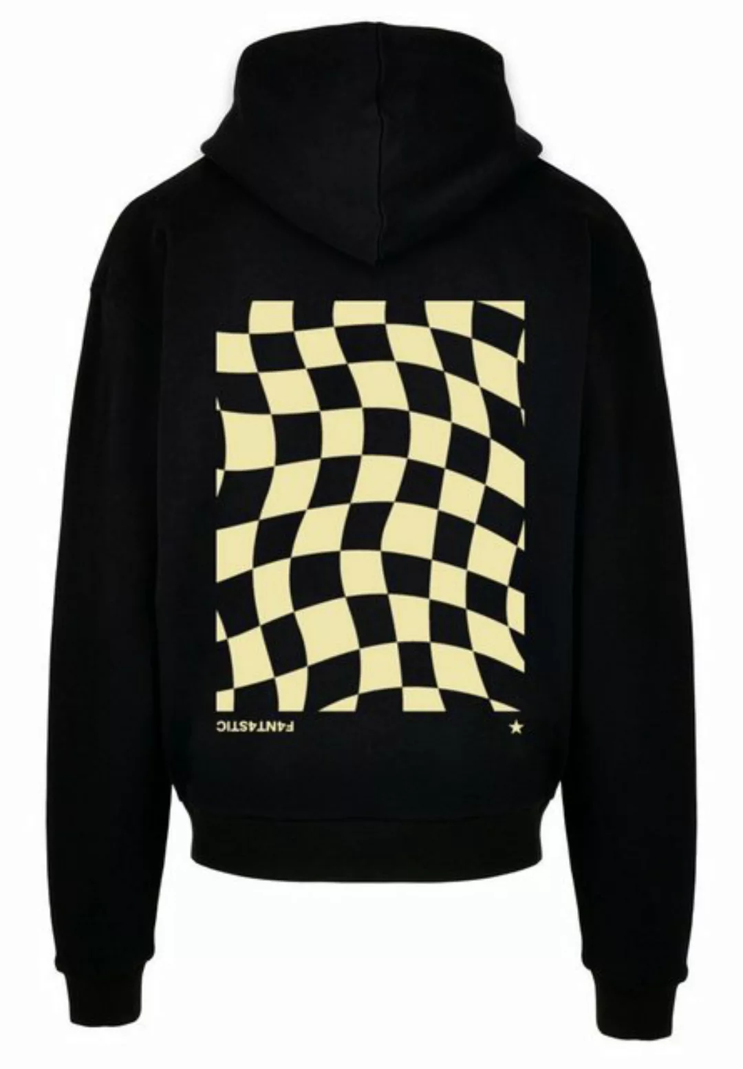 F4NT4STIC Kapuzenpullover "Wavy Schach Muster", Print günstig online kaufen