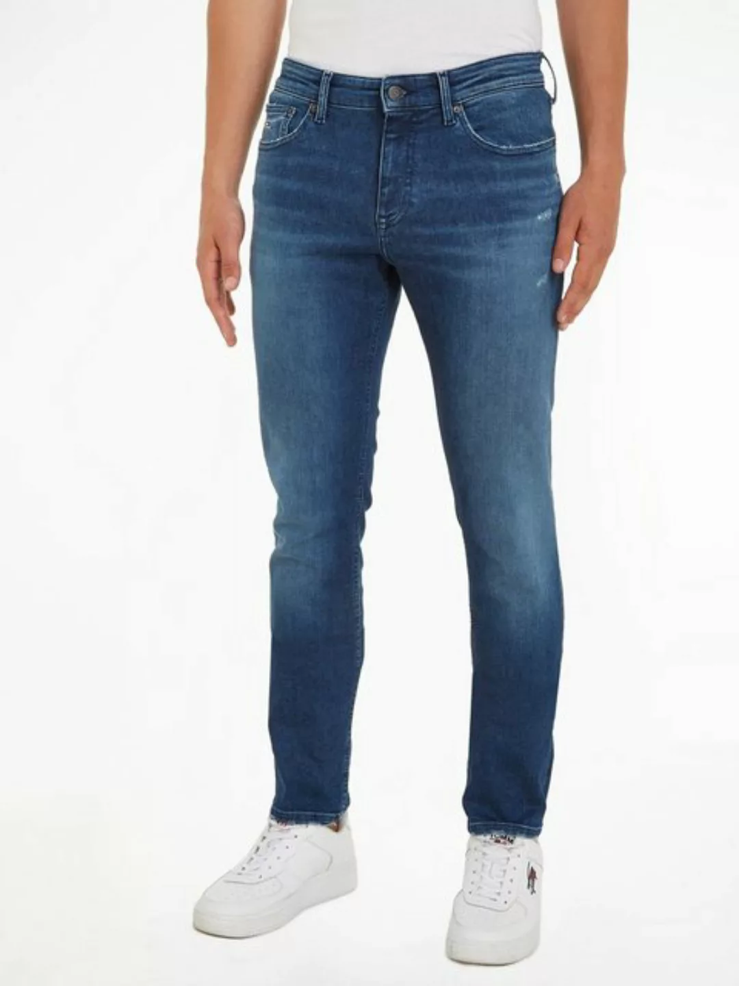 Tommy Jeans Slim-fit-Jeans SCANTON SLIM mit Abrieb- und Destroyeddetails günstig online kaufen