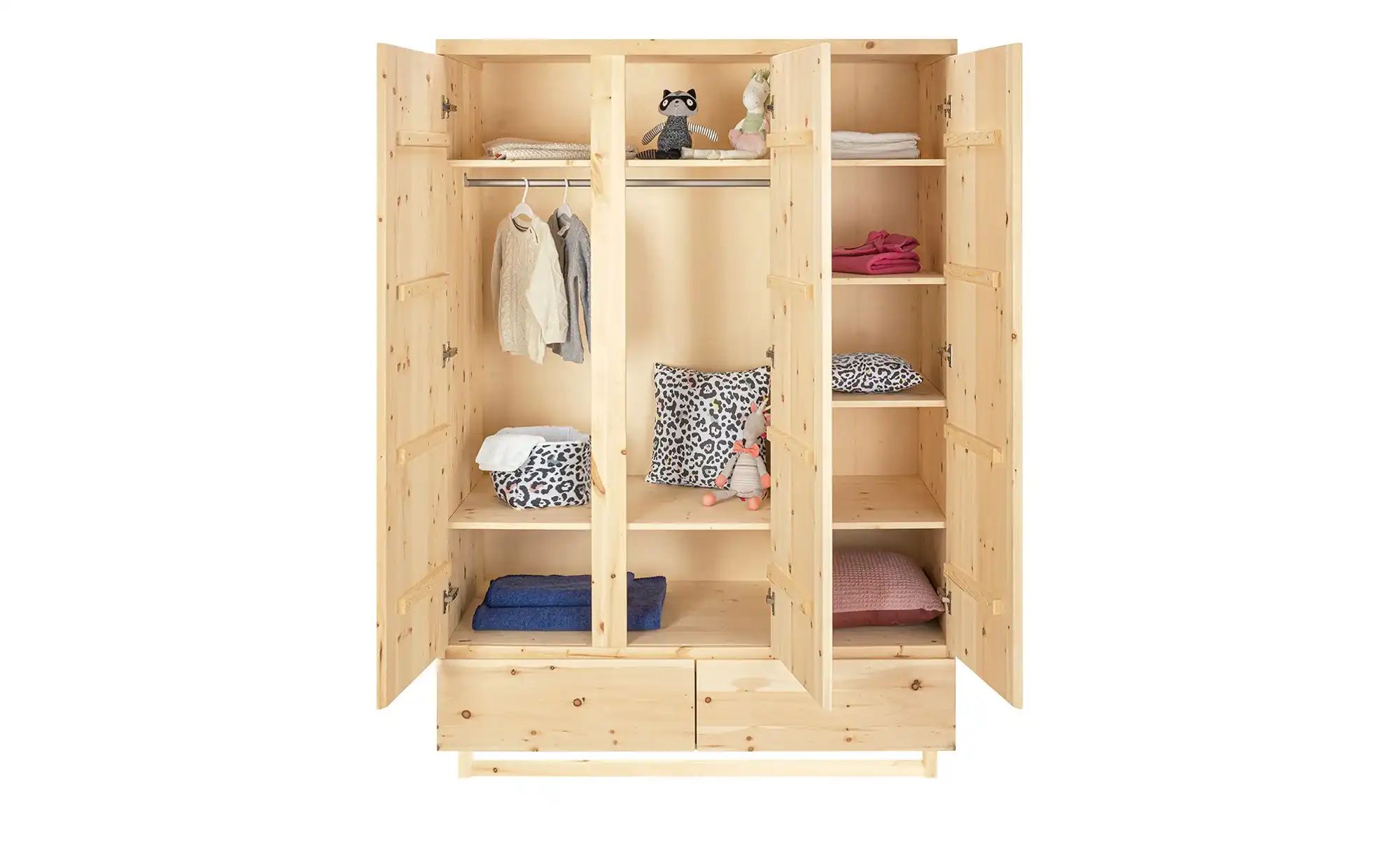 Kleiderschrank  Skog ¦ holzfarben ¦ Maße (cm): B: 135 H: 194 T: 61 Baby > B günstig online kaufen