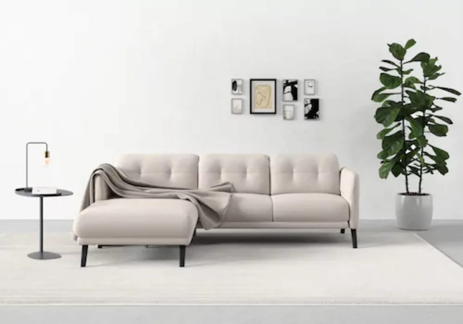 sit&more Ecksofa "Scandia L-Form", Wahlweise mit Kopfteilverstellung und Ar günstig online kaufen