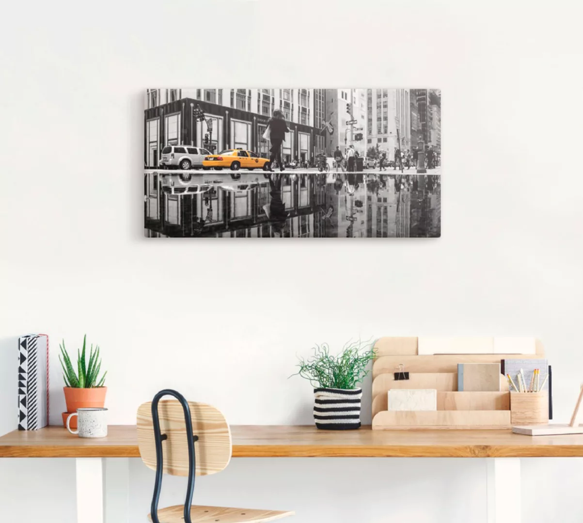 Artland Leinwandbild "New Yorker Straße", Amerika, (1 St.) günstig online kaufen