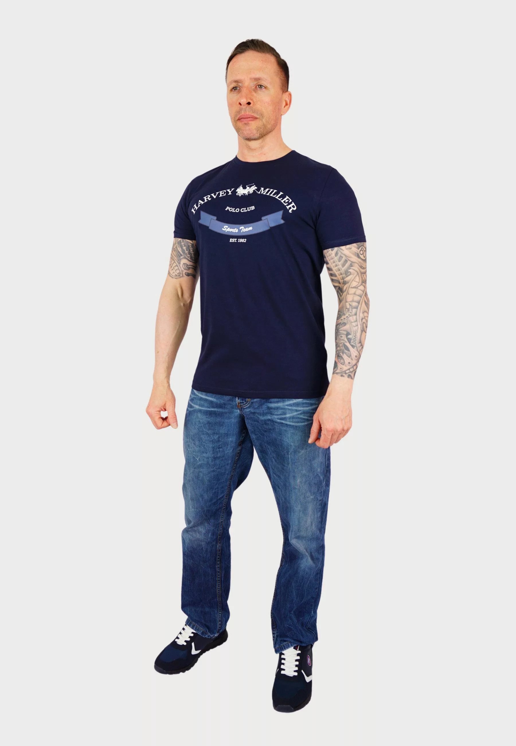 Harvey Miller T-Shirt T-Shirt Kurzarmshirt Sports günstig online kaufen