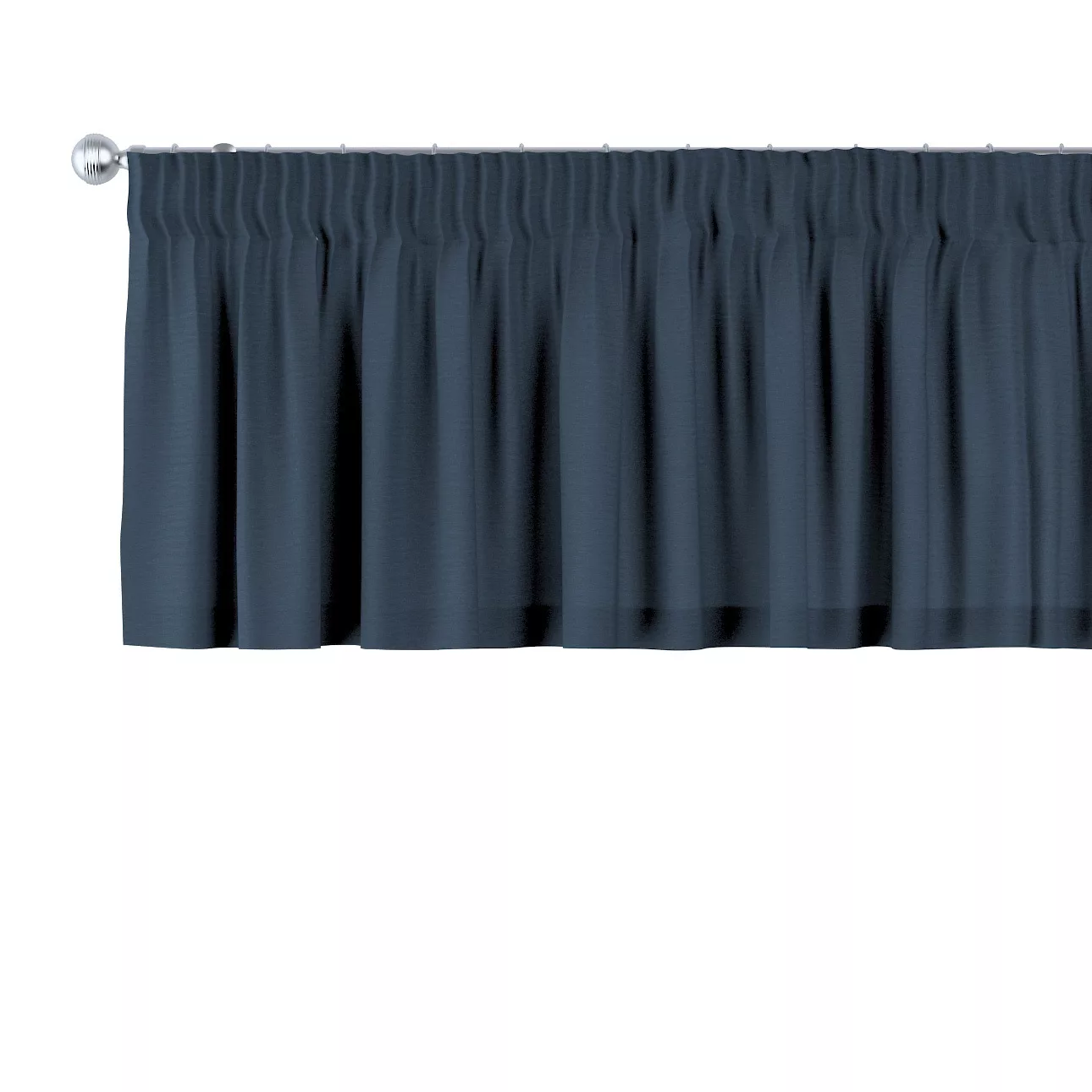 Kurzgardine mit Kräuselband, marinenblau, 390 x 40 cm, Quadro (136-04) günstig online kaufen