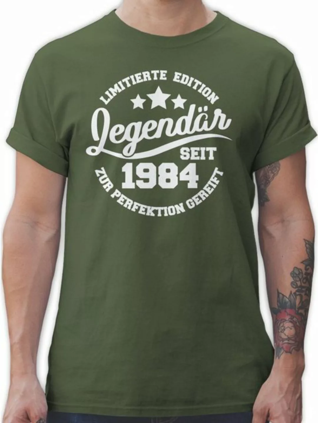 Shirtracer T-Shirt Legendär seit 1984 - weiß 40. Geburtstag günstig online kaufen