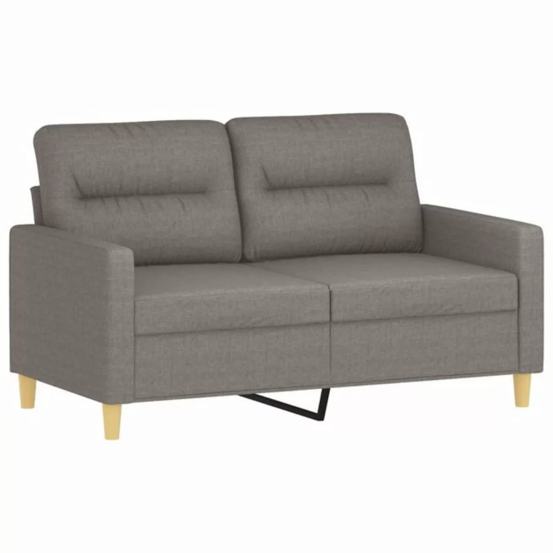 vidaXL Sofa 2-Sitzer-Sofa Taupe 120 cm Stoff günstig online kaufen