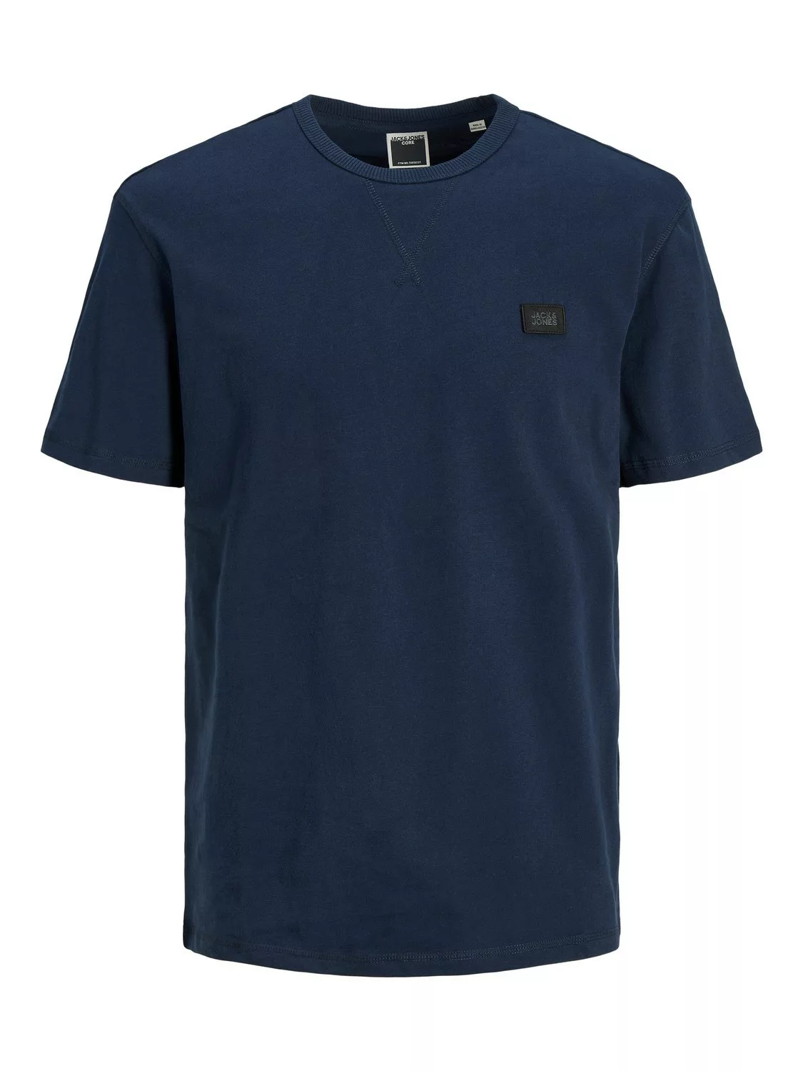 Jack & Jones Herren Rundhals T-Shirt JCOCLASSIC WAFFLE BADGE - Relaxed Fit günstig online kaufen