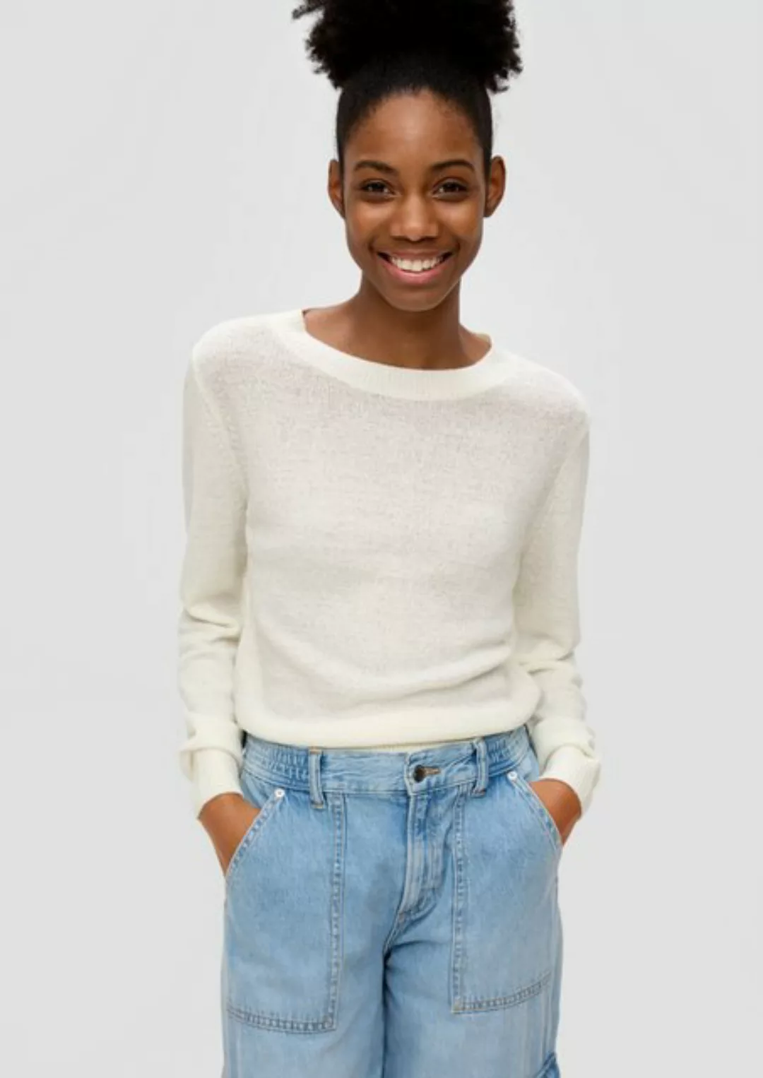 QS Strickpullover Pullover aus Strick günstig online kaufen