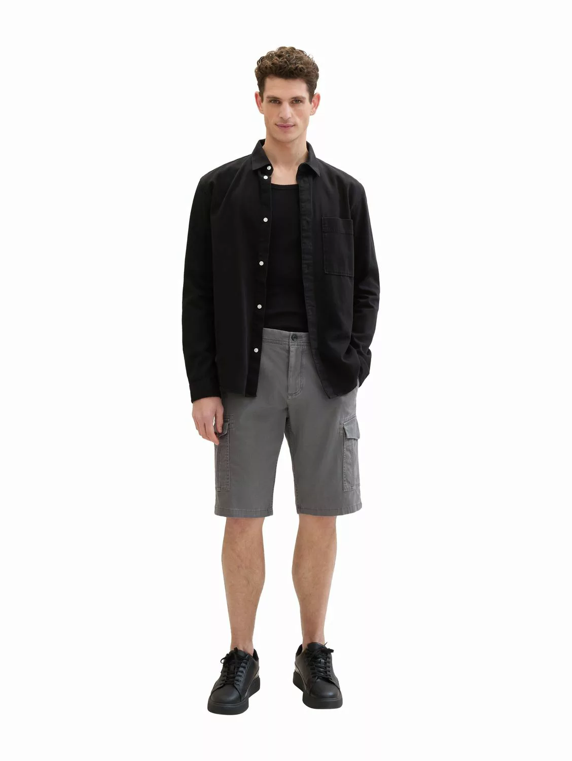 Tom Tailor Herren Cargo Short REGULAR PRINTED CARGO SHORTS - Mid Waist Regu günstig online kaufen