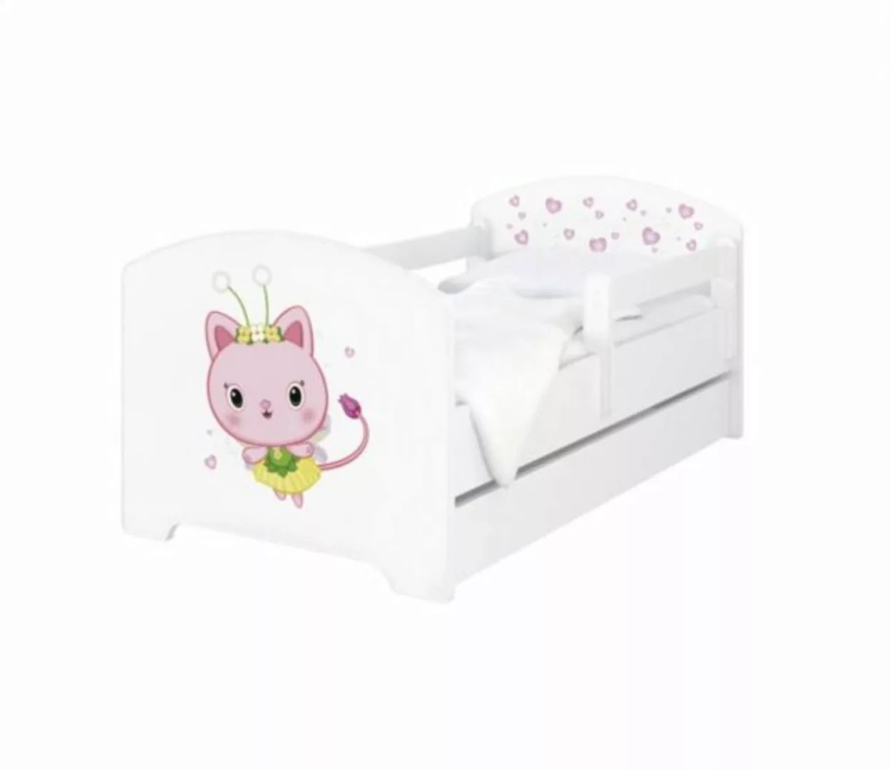 BabyBoo Kinderbett Komplettbett 140x70 cm Gabby's Dollhouse (Absturzsicheru günstig online kaufen