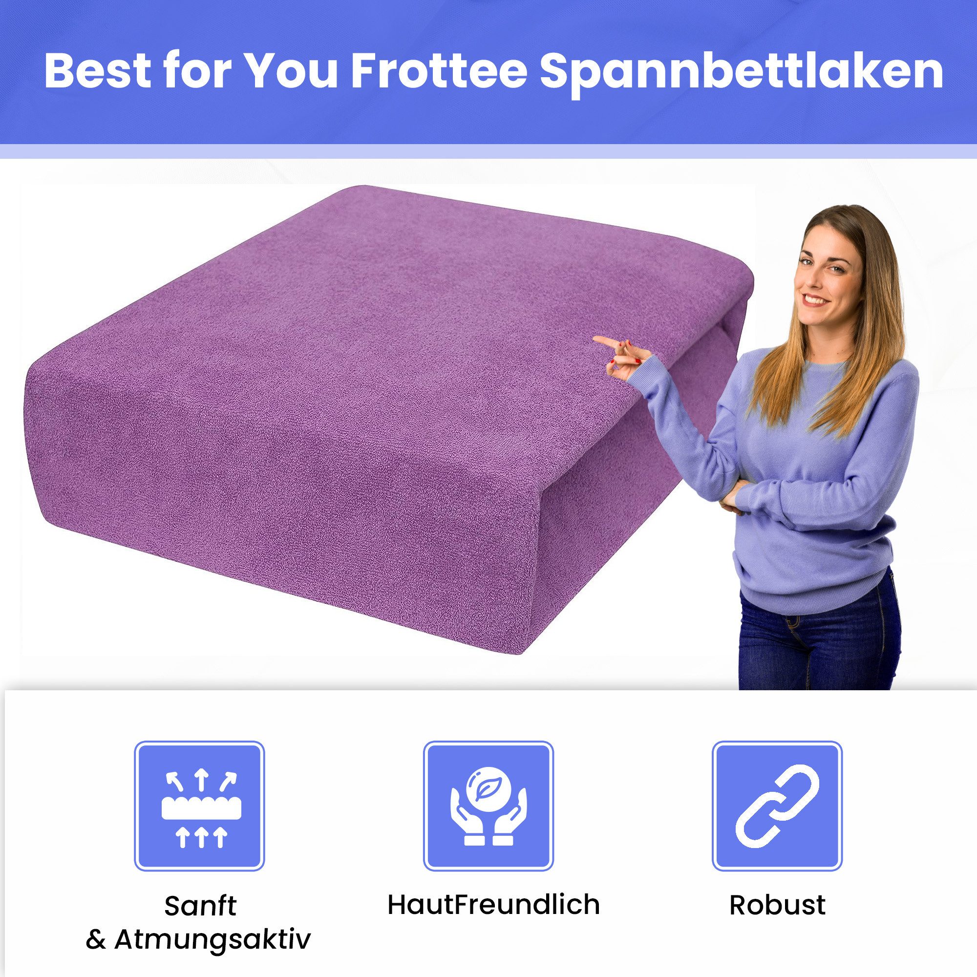 Best for You Spannbettlaken Frotte 60x120 günstig online kaufen