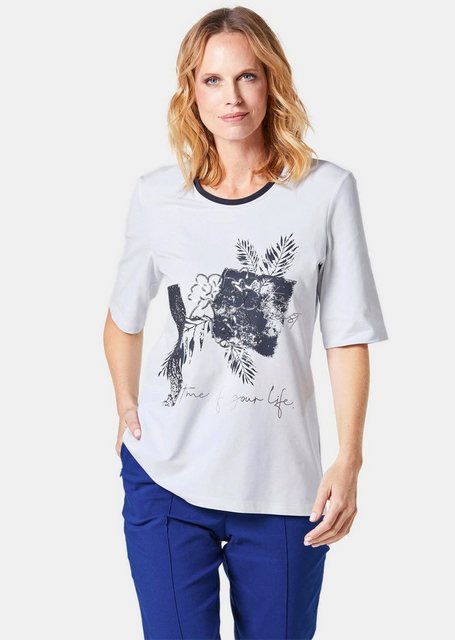 GOLDNER Print-Shirt Kurzgröße: Druckshirt mit Foliendruck günstig online kaufen